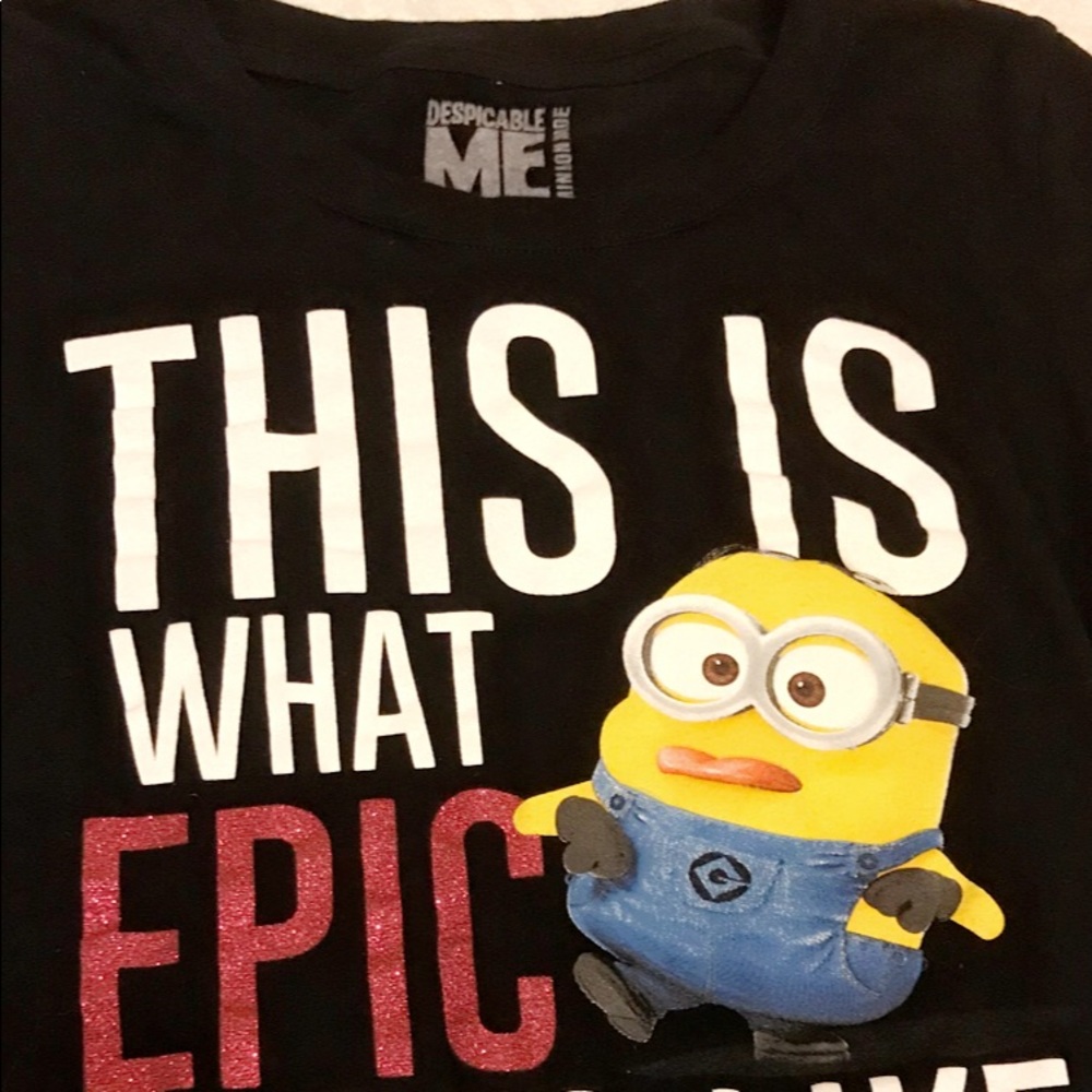 NWOT MINION EMBELLISHED CREW NECK TEE - Picture 7 of 7